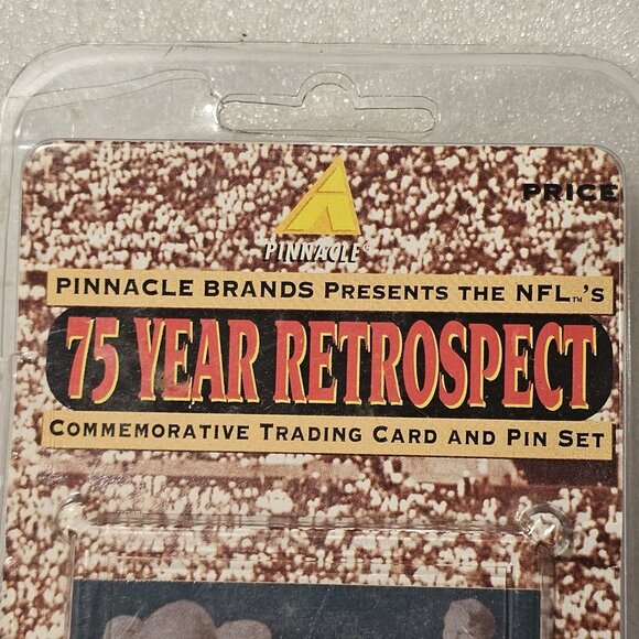 90s Kansas City Chiefs Gift Pin Card Set Pinnacle 1994 75 yr Retrospect Retro - Picture 6 of 12